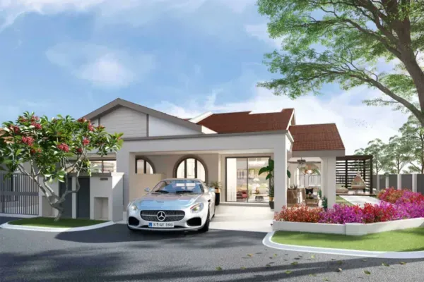Spanish Gardens by Water - Single Storey House (Artist Impression)