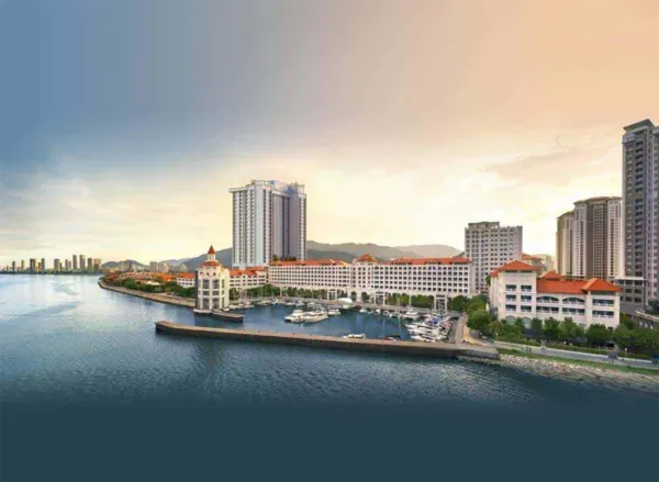Straits residences seaside pano shot located in penang