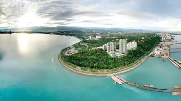 Jesselton Quay - Aerial View