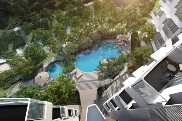 Flora Rosa - Poolside View (Artist's Impression)