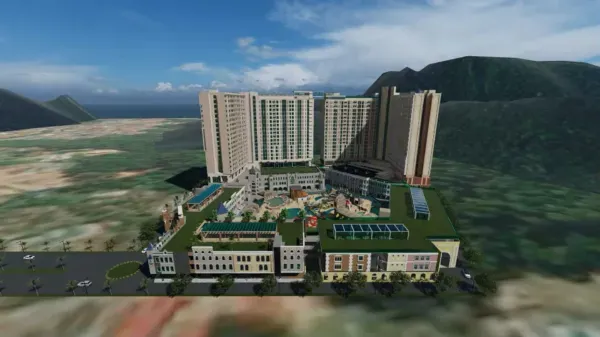 Commercial Complex & Shops in Pasir Bogak, Pangkor - Aerial View (Artist Impression)
