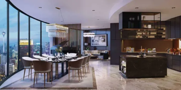 Orion Residence - Unit D Living Room