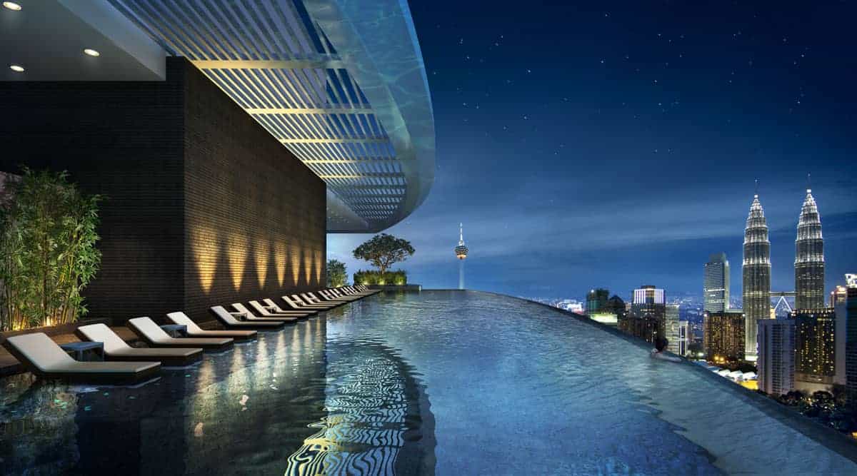 Rooftop pool by GSH Corporation