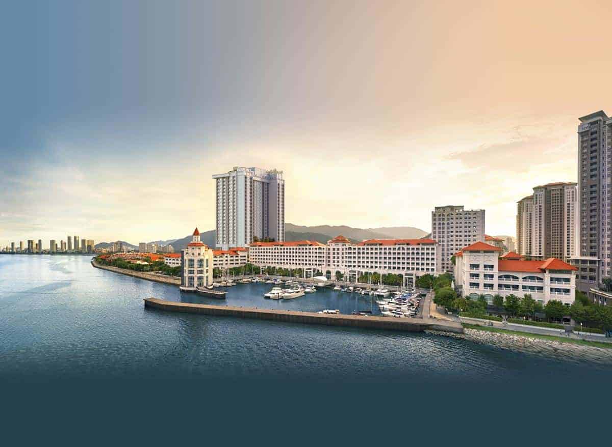 Straits residences seaside pano shot located in penang