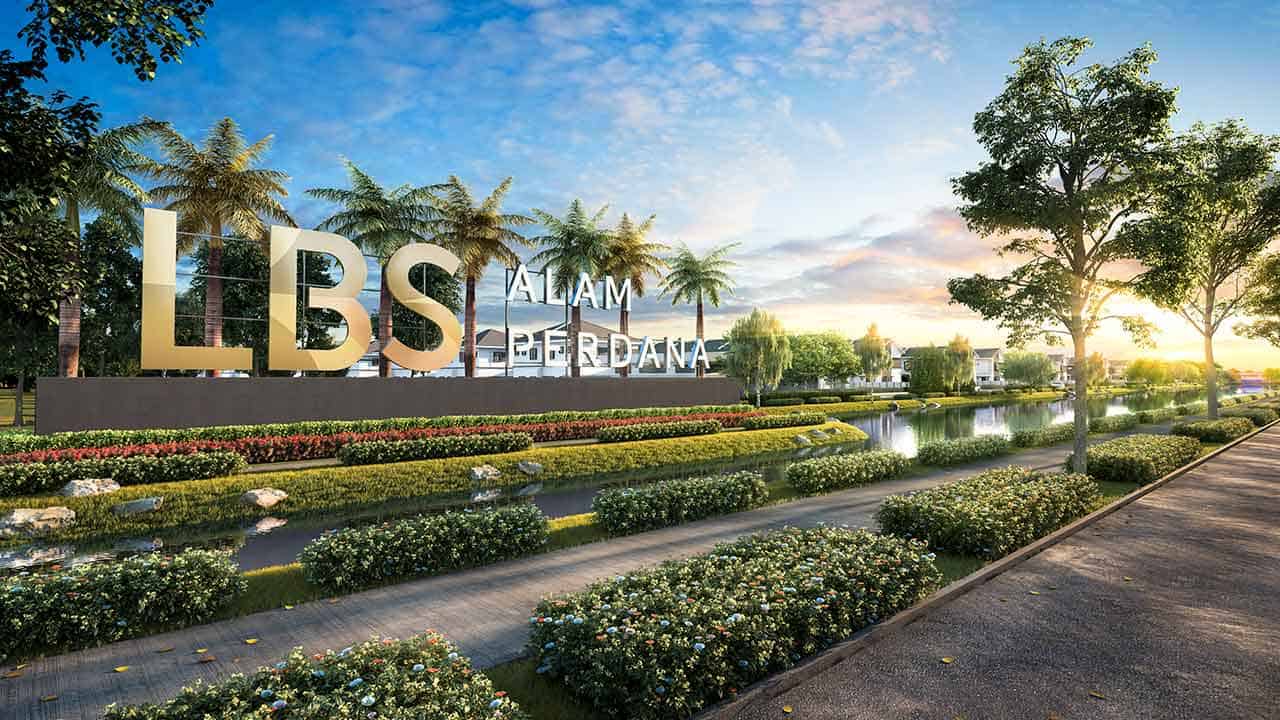 An image of LBS-Alam-Perdana-front-view-logo