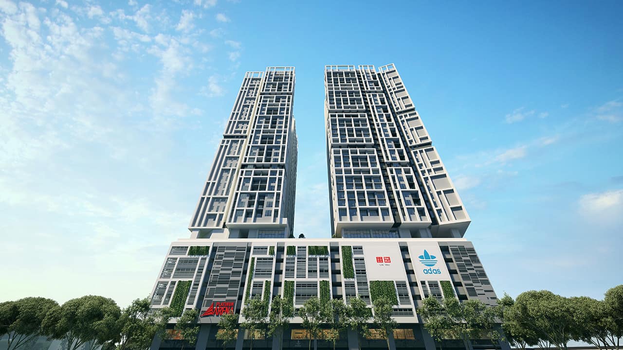An image of Platinum-Arena-Residences-Facade-View