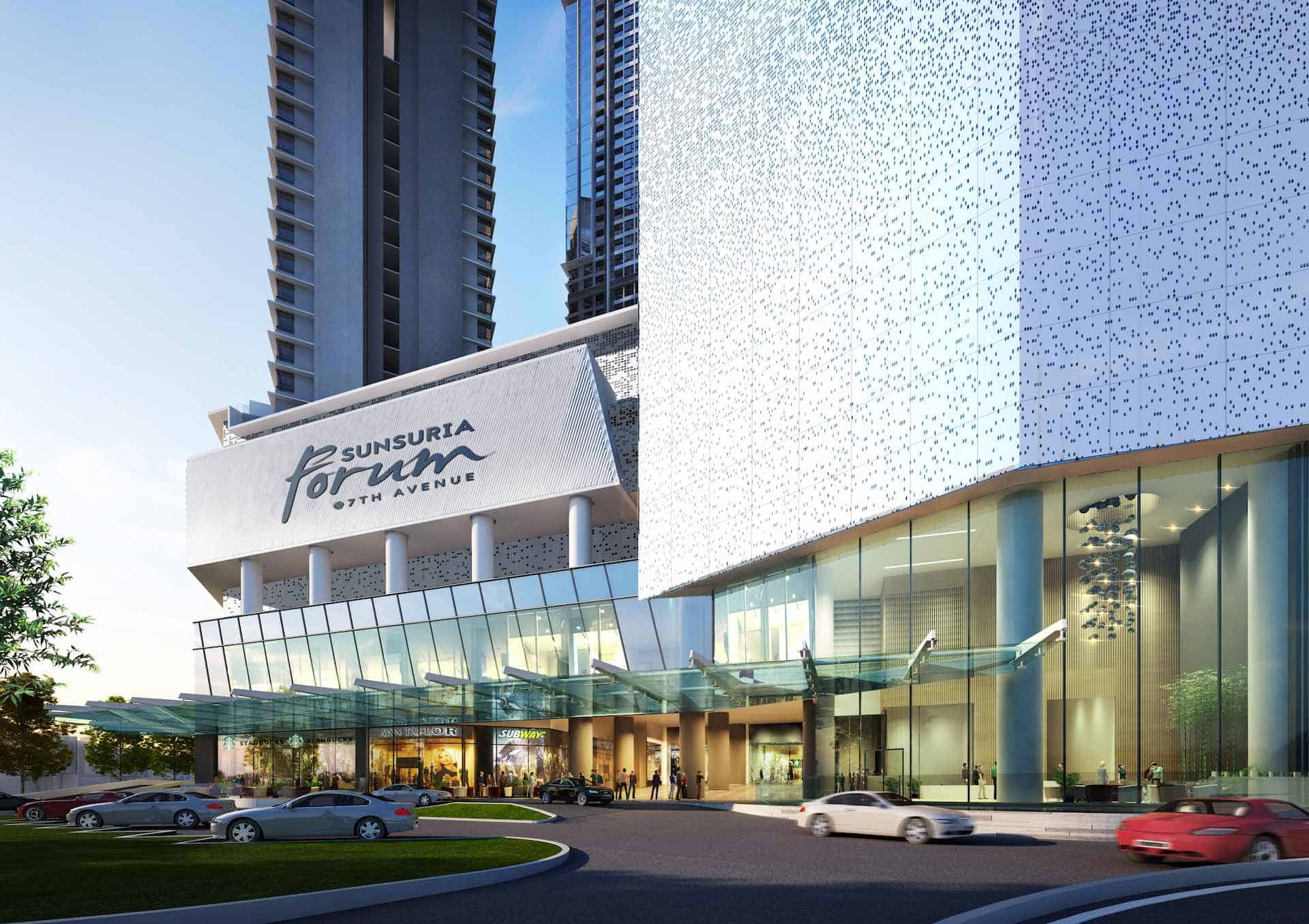 Sunsuria Forum's Entrance View (Artist's Impression)