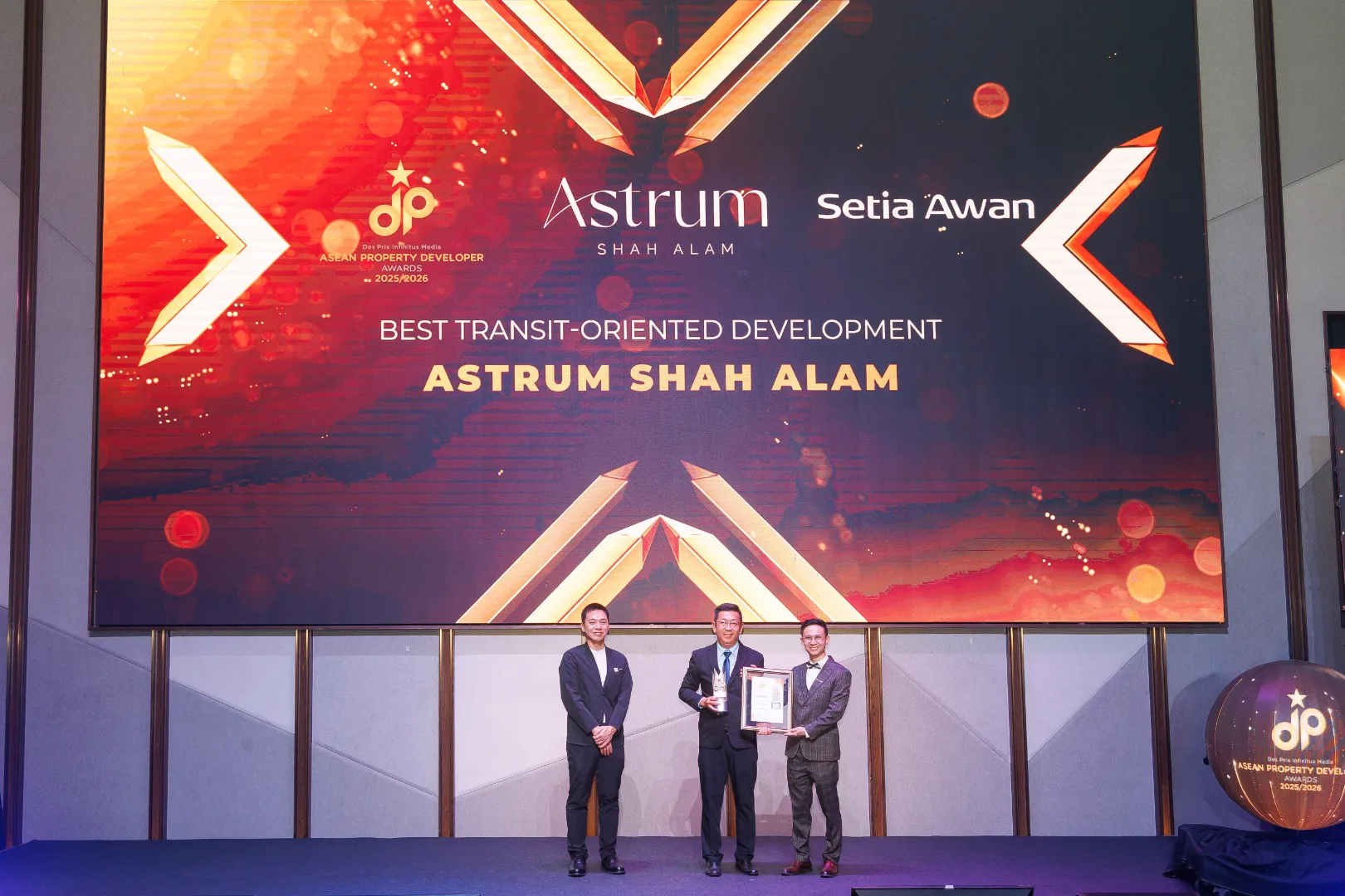 Astrum Shah Alam by Setia Awan Land - Best Transit Oriented Development 2025/2026 - Eric Chew (COO) receives award - Winner's Image