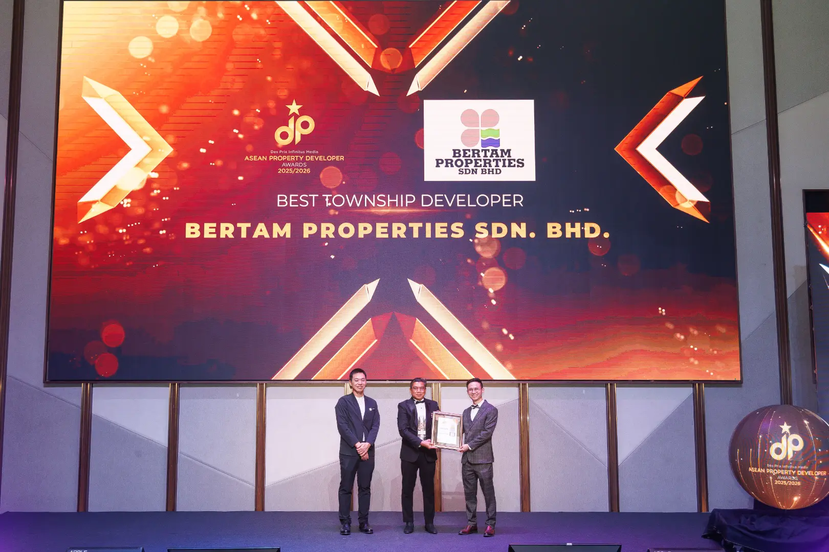 Bertam Properties Sdn. Bhd. - Best Township Developer 2025/2026 - Dato’ Ts Ahmad Nor bin Sabu (Group Chief Executive Officer) receives award - Winner's Image