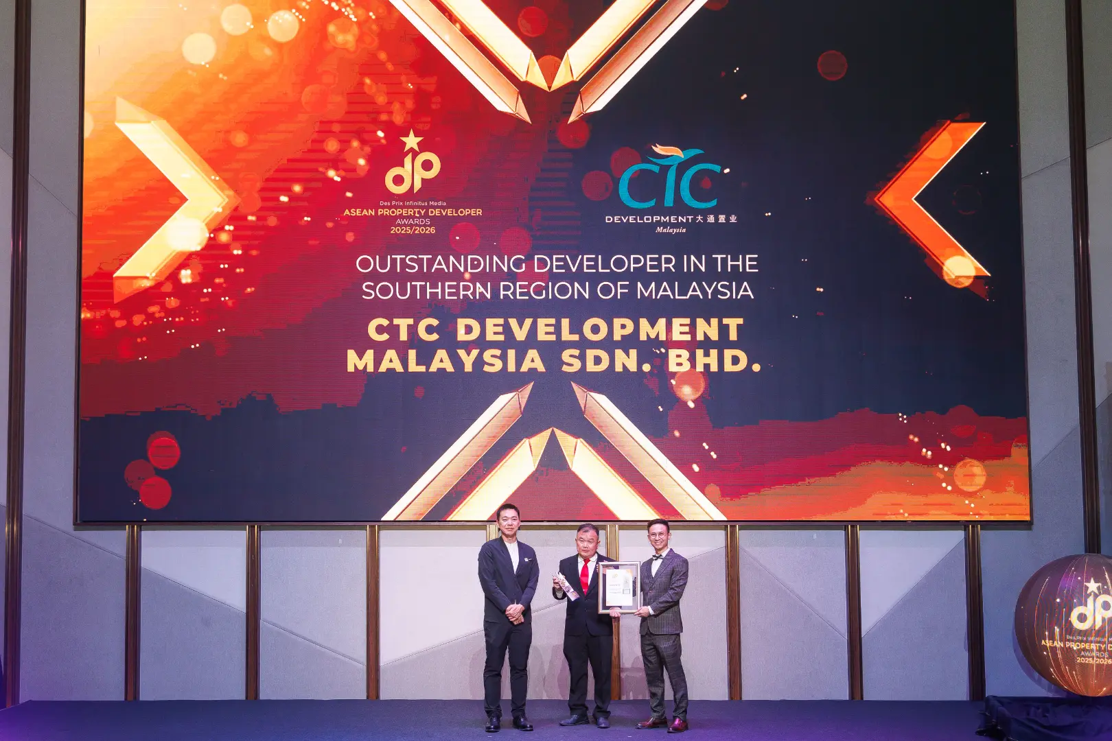 CTC Development Malaysia Sdn. Bhd. - Outstanding Developer in The Southern Region of Malaysia 2025/2026 - Winner's Image