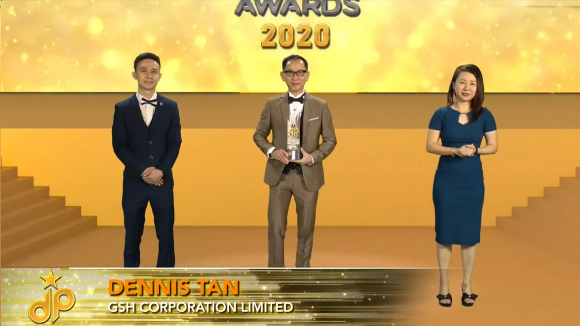 GSH Corporation Limited - Innovative Developer Award 2020 - Dennis Tan (Group Director of Sales & Marketing, Property Division - Malaysia) receives award - Winner's Image