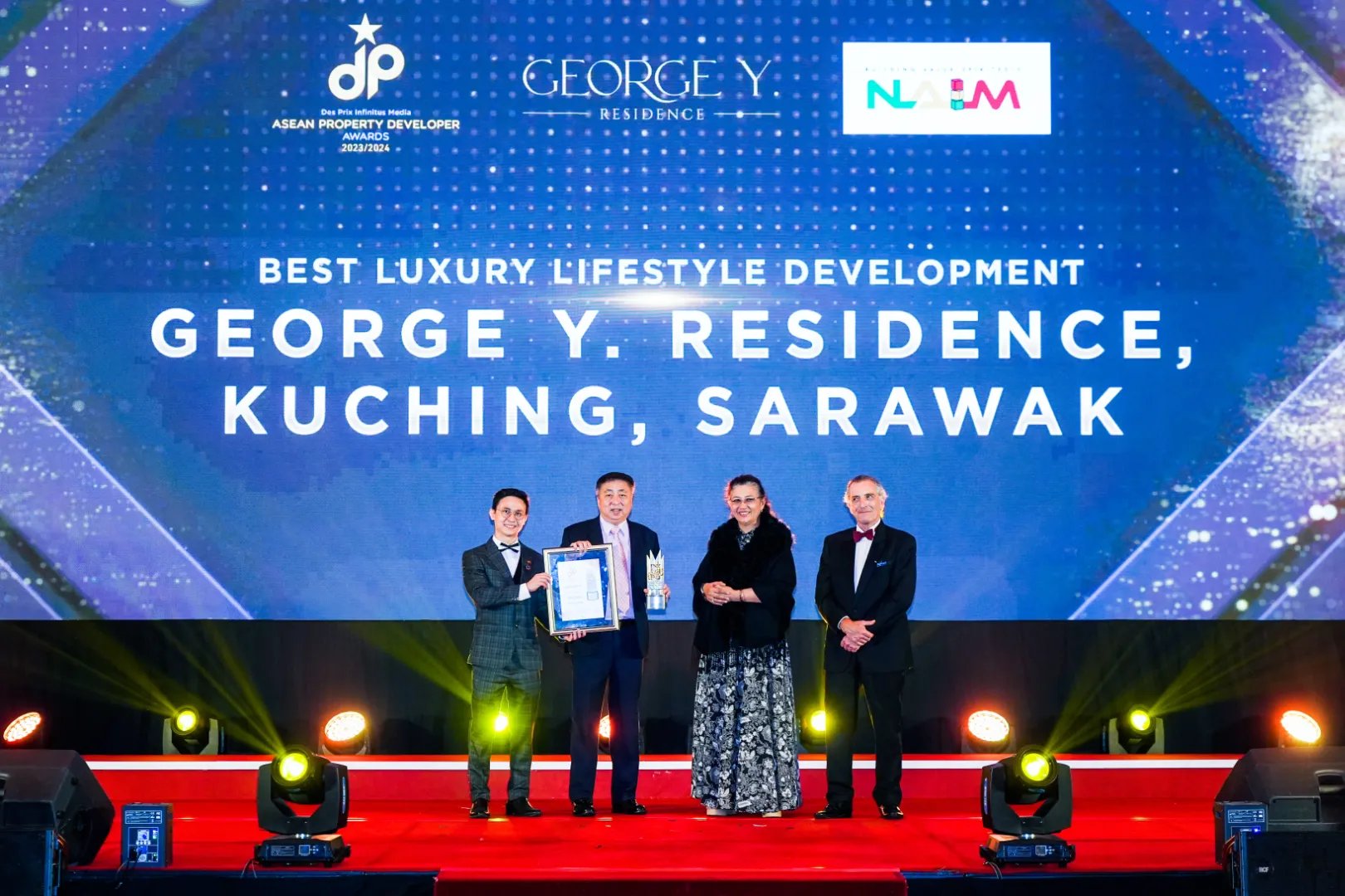 George Y. Residence, Kuching, Sarawak by Naim Holdings Berhad - Best Luxury Lifestyle Development 2023/2024 - Mr. Tan Chuan Dyi (Independent Non-Executive Director) receives award - Winner's Image