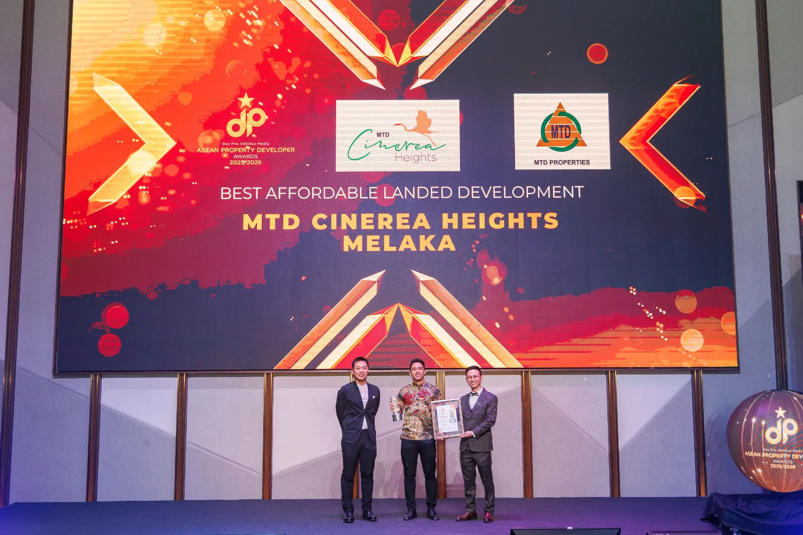 MTD Cinerea Heights, Melaka by MTD Properties - Best Affordable Landed Development 2025/2026 - Winner's Image