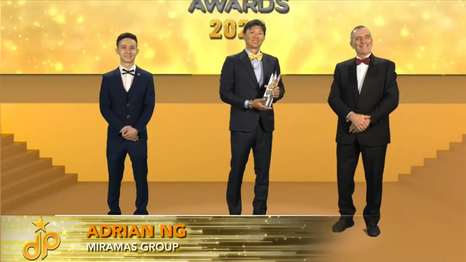 Miramas Group - Best Niche Developer for Overseas Market Australia 2020 - Adrian Ng (Executive Director) receives award - Winner's Image