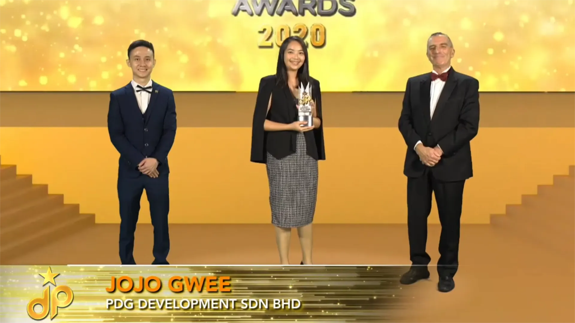 Ozana Residence by PDG Development Sdn Bhd - Best Community Living Development 2020 - Jojo Gwee (COO) receives award - Winner's Image