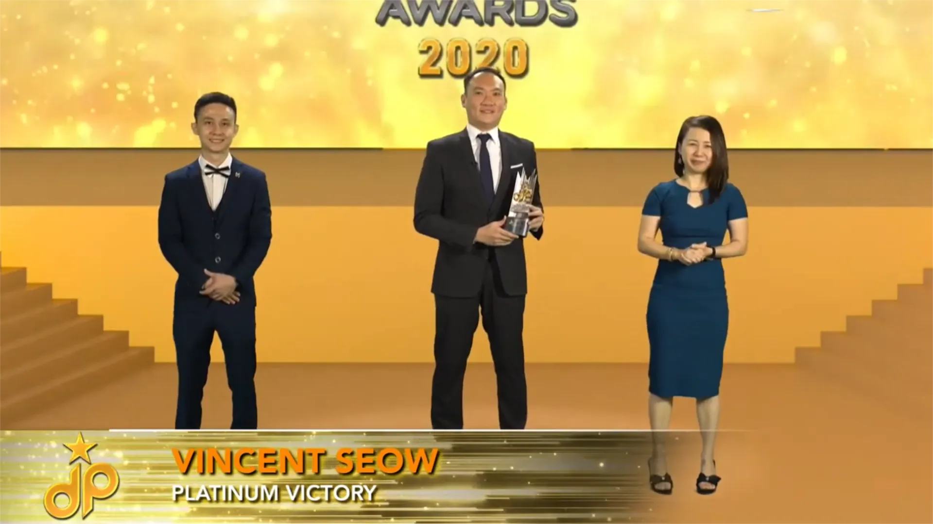 Platinum Arena by Platinum Victory - Best Convenience Living Development 2020 - Vincent Seow (Assistant General Manager, Branding and Marketing) receives award - Winner's Image