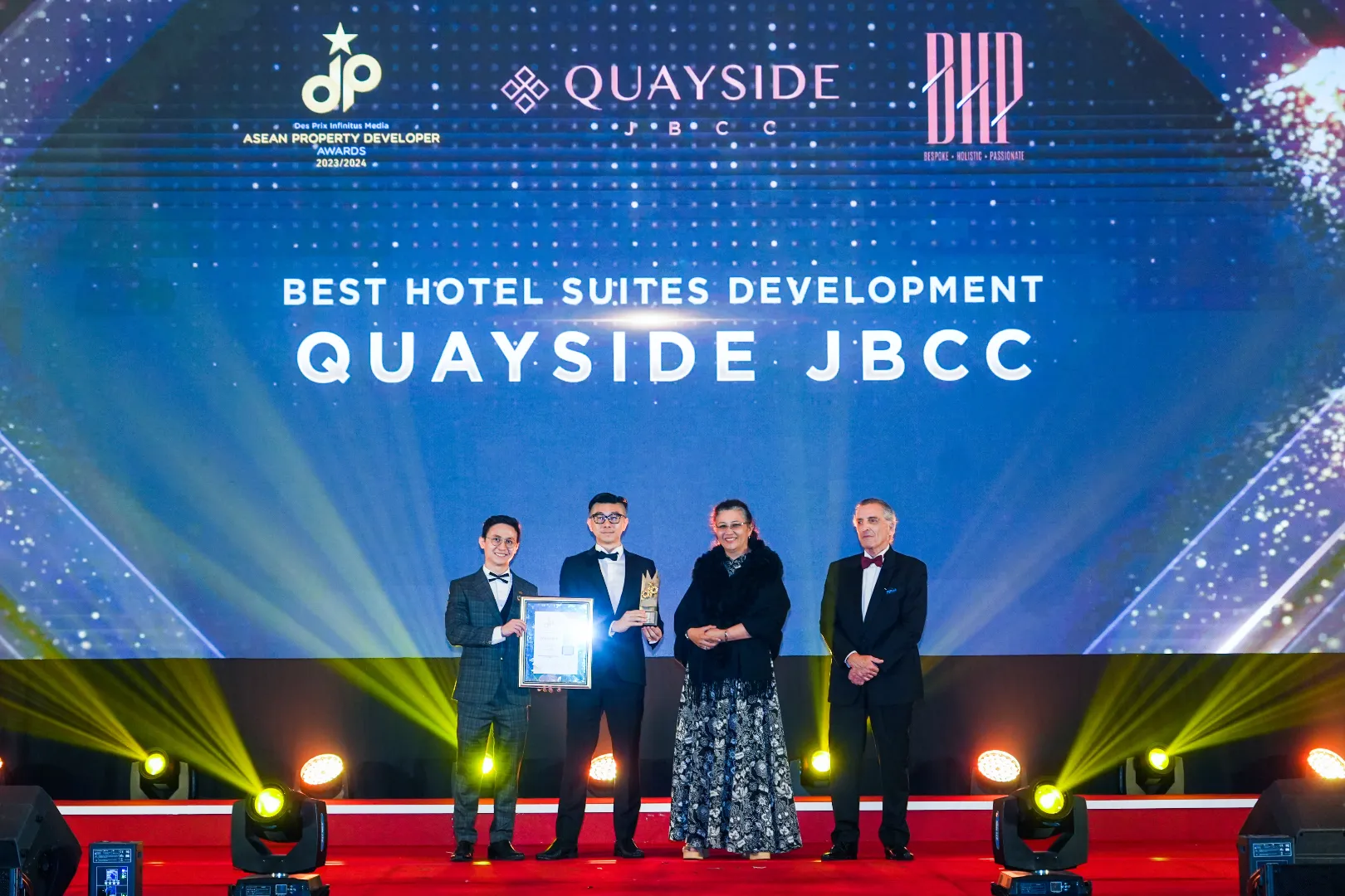 Quayside JBCC by Bangsar Heights Pavilion Sdn Bhd - Best Hotel Suites Development 2023/2024 - Mr. Aaron Yap (CEO) receives award - Winner's Image
