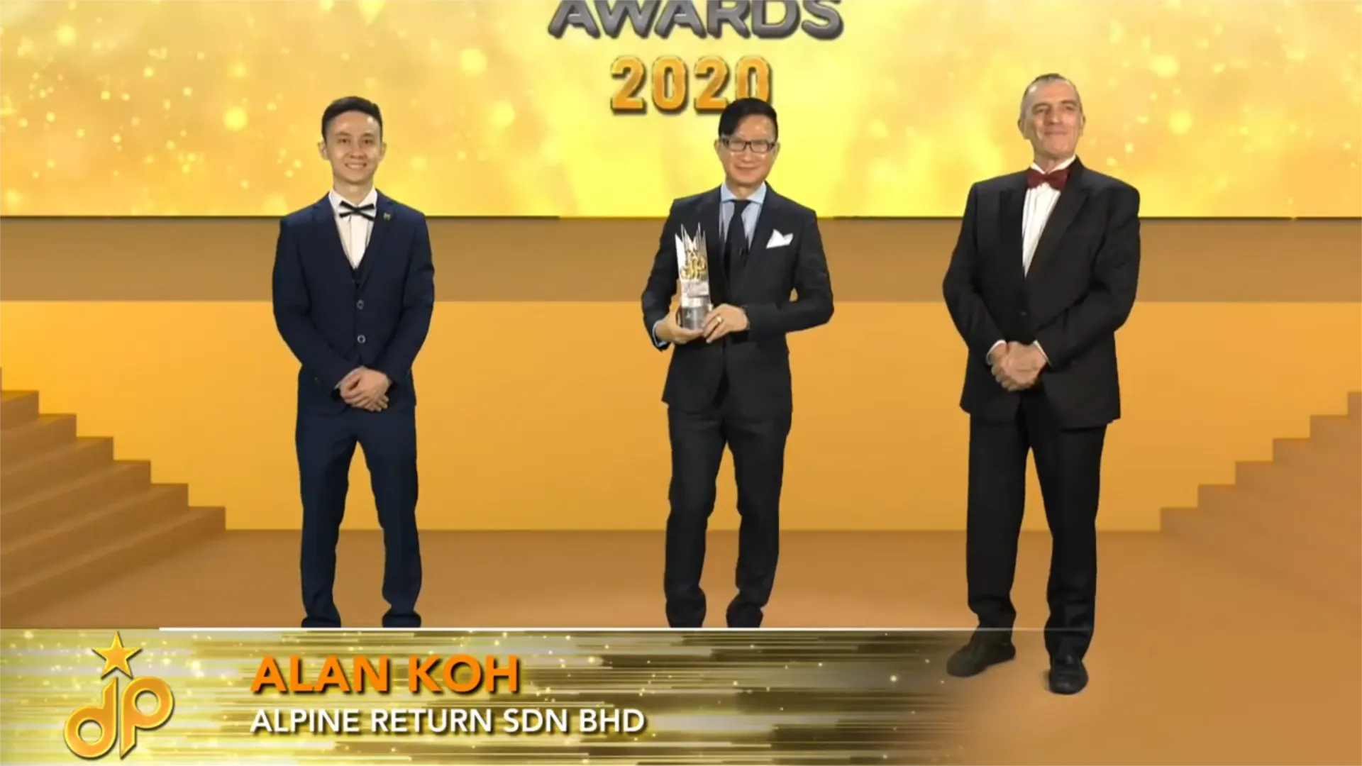 Star Residence by Alpine Return Sdn Bhd - Best Luxury High Rise Development 2020 - Alan Koh (CEO) receives award - Winner's Image