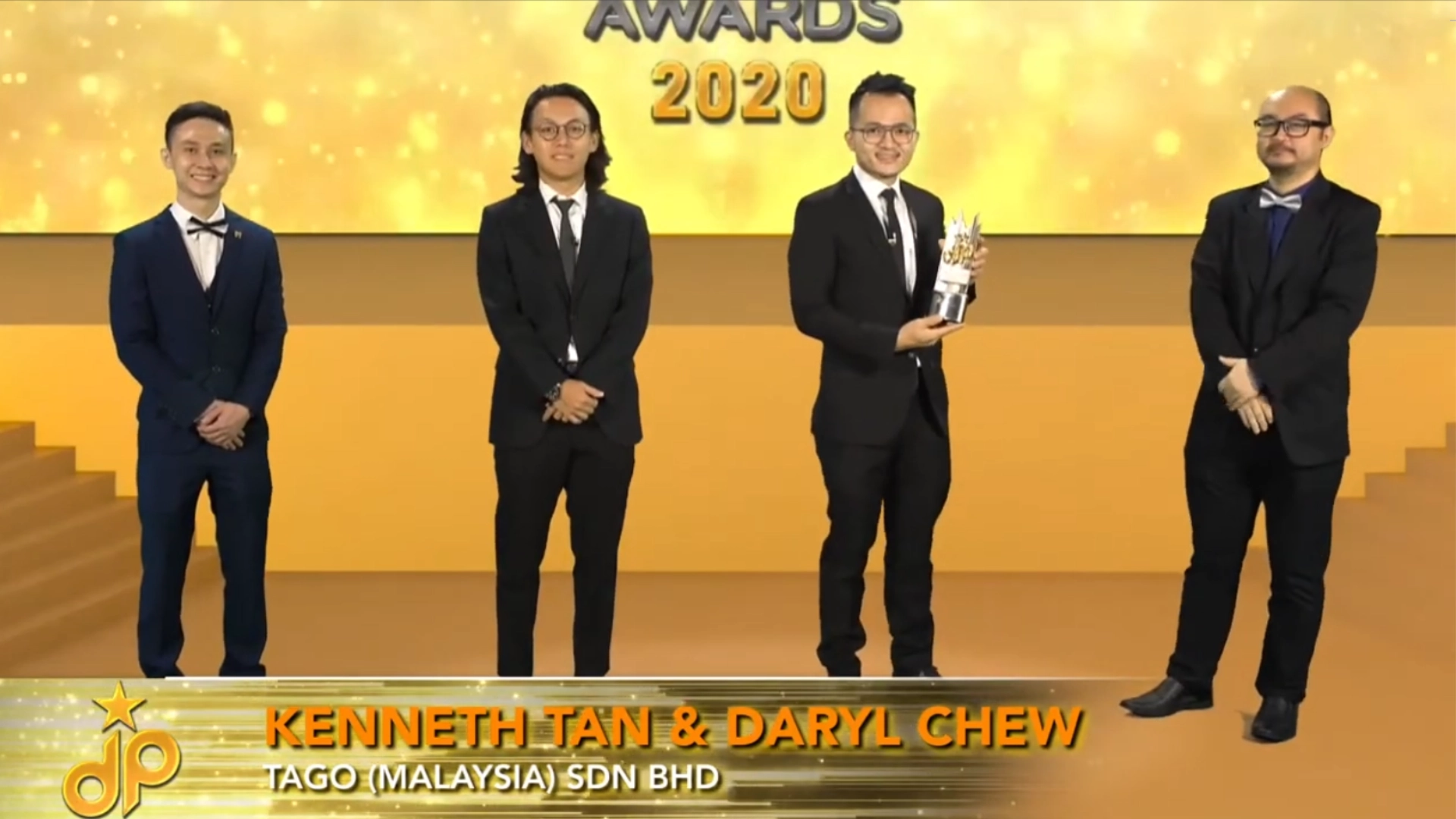 TAGO (Malaysia) Sdn Bhd - Best Emerging Developer 2020 - Kenneth Tan (Director) & Daryl Chew (Chief Operating Officer) receives award - Winner's Image