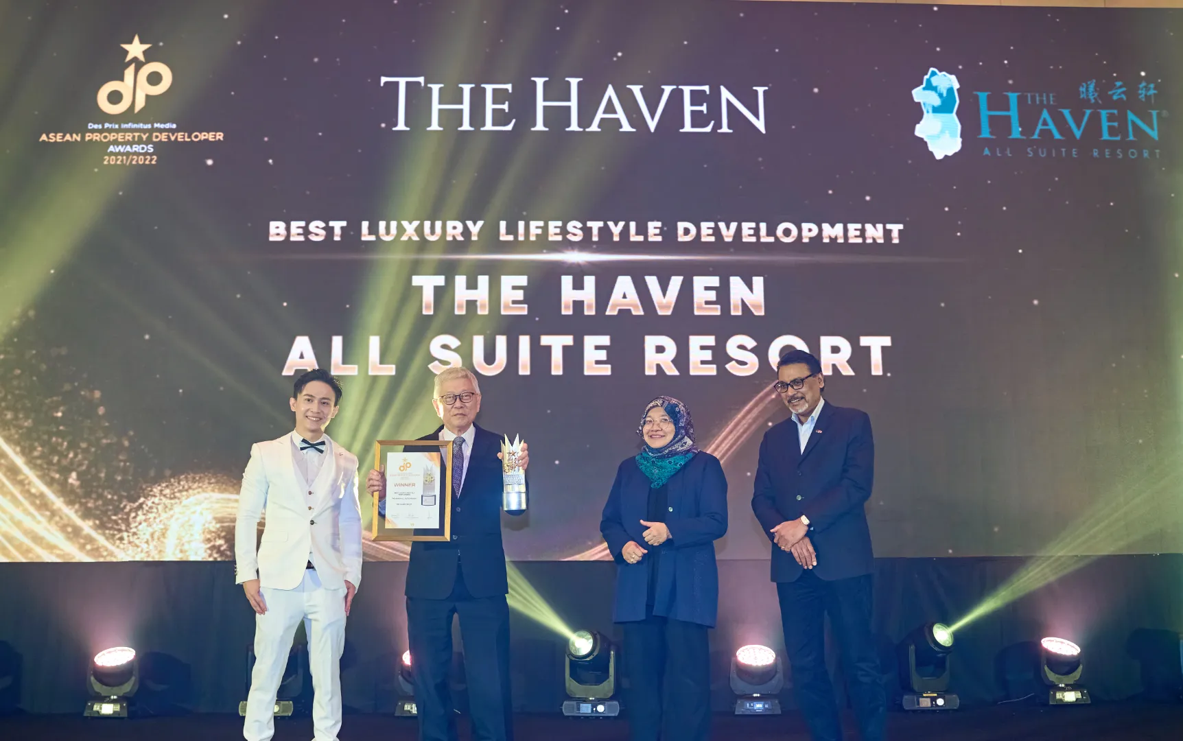 The Haven All Suite Resort by The Haven Group - Best Luxury Lifestyle Development 2021/2022 - Mr. Peter Chan (CEO) receives award - Winner's Image